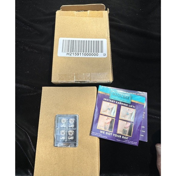 New HSN MagicBax Hypoallergenic Adjustable Instant Post Earring Lifters -A42 - Picture 1 of 6